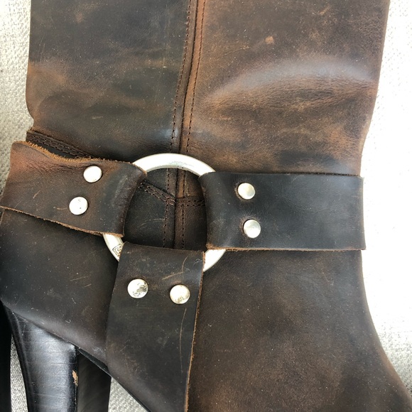 Michael Kors Western Leather Boots sz 9 - Picture 3 of 8